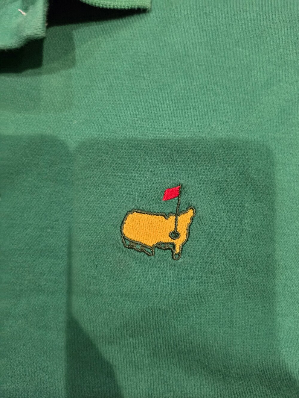 Augusta National Golf Shop Masters Green Polo Shirt XL 100% Cotton - Picture 3 of 6